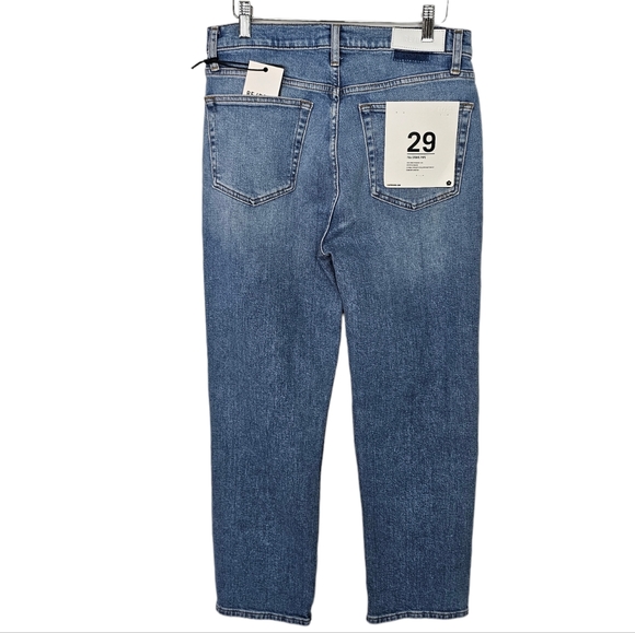 Redone 70s Stove Pipe High Rise Rodeo Indigo With Hole New With Tags Size 29 - Picture 2 of 6